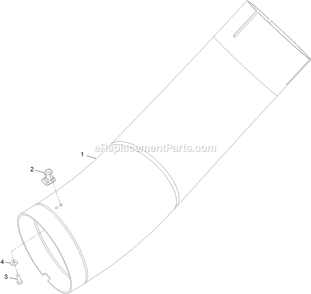 Lower Tube Assembly Diagram and Parts List for LZUV2B (920000-999999)(2011) Exmark Lawn Tractor Accessories