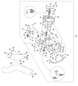Blower Assembly (1) Diagram and Parts List for UV6672 (600000-669999)(2006) Exmark Lawn Tractor Accessories