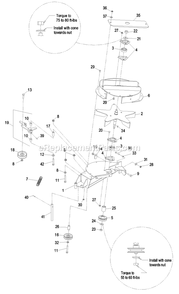 Blower Assembly (1) Diagram and Parts List for LHPUV4448 (440000-509999)(2004) Exmark Lawn Tractor Accessories