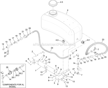Part Location Diagram of 135-5796 Toro FITTING-ELBOW, 90