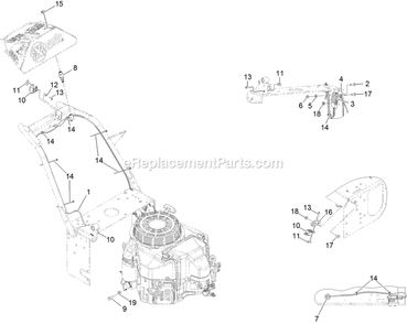 Electrical Assembly Diagram and Parts List for VHS481GKA36200 (315000000-315999999)(2015) Exmark Lawn Mower