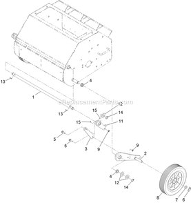 Height Linkage Assembly Diagram and Parts List for ARS180KA21 (312000000-312999999)(2012) Exmark Aerator