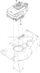 Engine Assembly Diagram and Parts List for ECS180GKA21000 (400000000-402082299)(2017) Exmark Lawn Mower