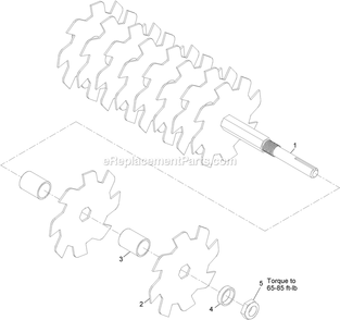 Shaft Assembly Diagram and Parts List for SD270SB20 (314000000-314999999)(2014) Exmark Seeder