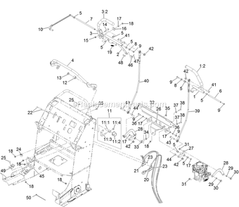 Control Assembly Diagram and Parts List for VT651KA484 (312000000-312999999)(2012) Exmark Lawn Mower