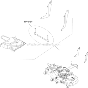 Completing Kits Diagram and Parts List for 116-3001 (314000000-314999999)(2014) Exmark Lawn Tractor Accessories