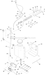 Part Location Diagram of 135-6628 Toro BLOCK-TERMINAL