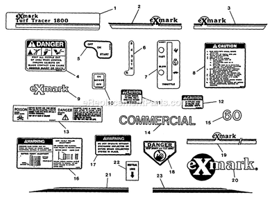 Part Location Diagram of 1-602517 Exmark DISCONTINUED (EXMARK)