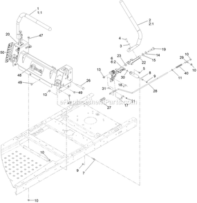 Motion Control Assembly Diagram and Parts List for QTS725GKC50200 (315000000-315999999)(2015) Exmark Lawn Mower