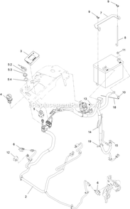 Electrical Assembly Diagram and Parts List for LZS749AKC604A1 (411294212-999999999)(2022) Exmark Lawn Mower
