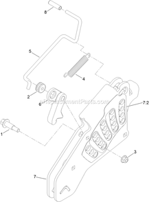 Height-Of-Cut Assembly Diagram and Parts List for LZS691KA524 (313000000-313999999)(2013) Exmark Lawn Mower