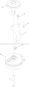 Clutch Assembly Diagram and Parts List for QTE708GEM42200 (400000000-402082299)(2017) Exmark Lawn Mower