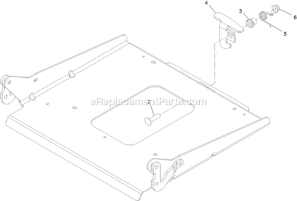Seat Latch Assembly Diagram and Parts List for RAX691GKA524A3 (402082300-404314158)(2018) Exmark Lawn Mower