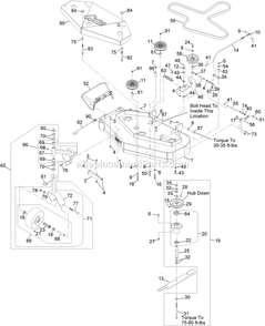 Mower Deck Assembly Diagram and Parts List for MG481KA483 (314000000-314999999)(2014) Exmark Lawn Mower