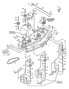 Mower Deck (5) Diagram and Parts List for VH5216BV (130000-149999)(1997) Exmark Lawn Mower