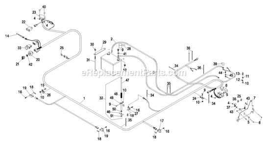 Electrical Group (2) Diagram and Parts List for LZ30KC665 (600000-669999)(2006) Exmark Lawn Mower