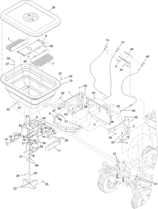 Hopper Assembly Diagram and Parts List for 34226 400000000-999999999 Exmark Sprayer