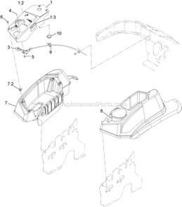 Control Assembly Diagram and Parts List for LZS740PKC604 (313000000-313999999)(2013) Exmark Lawn Mower