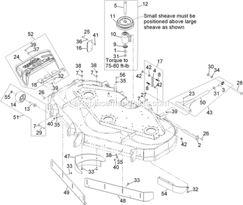 Deck Assembly (2) Diagram and Parts List for LZD25KD725 (920000-999999)(2011) Exmark Lawn Mower