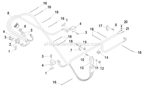 Electrical Group Diagram and Parts List for VH3215KAC (440000-509999)(2004) Exmark Lawn Mower