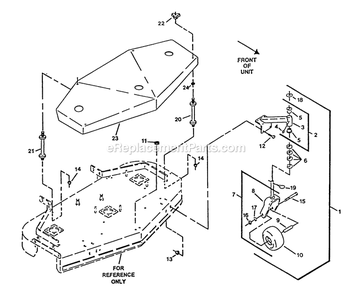 Mower Deck (3) Diagram and Parts List for VH5216BV (130000-149999)(1997) Exmark Lawn Mower