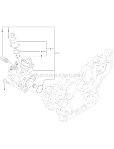 Fuel Supply Pump Assembly Diagram and Parts List for LZS88CDYM96RW0 (406294345-408644345)(2020) Exmark Lawn Mower