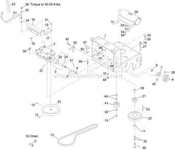 Engine Deck Assembly (1) Diagram and Parts List for MG16KA322PCA (920000-999999)(2011) Exmark Lawn Mower