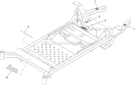 Mainframe With Decals Assembly Diagram and Parts List for PNE651KA482 (314000000-314999999)(2014) Exmark Lawn Mower