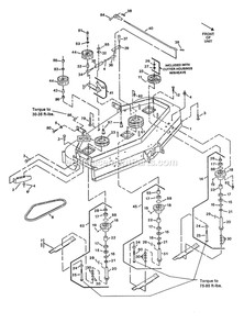 Mower Deck (5) Diagram and Parts List for M36-14K-5E (115000-129999)(1996) Exmark Lawn Mower
