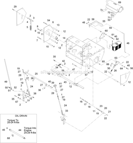 Engine Deck Assembly (2) Diagram and Parts List for TTS20PKAE523 (920000-999999)(2011) Exmark Lawn Mower