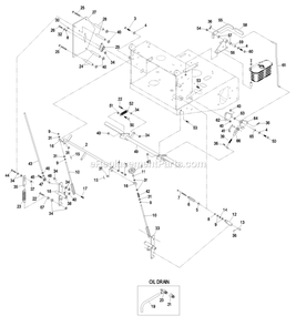 Engine Deck Group (2) Diagram and Parts List for VH3215KAC (440000-509999)(2004) Exmark Lawn Mower