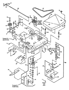 Mower Deck (1) Diagram and Parts List for V4815KC (130000-149999)(1997) Exmark Lawn Mower