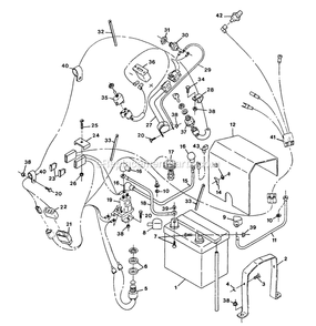 Electrical Group Diagram and Parts List for TTH-20KC (90000-101999)(1994) Exmark Lawn Mower