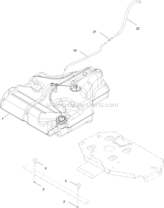 Fuel Assembly Diagram and Parts List for LZE801GKA604C1 (400000000-402082299)(2017) Exmark Lawn Mower