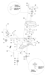 Part Location Diagram of 109-2035 Toro TUBE-UPPER