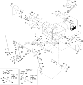 Engine Deck Assembly (2) Diagram and Parts List for TTS18KA523 (920000-999999)(2011) Exmark Lawn Mower