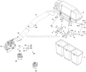 Assembly Diagram and Parts List for 126-8680 (406294345-408644345)(2020) Exmark Lawn Tractor Accessories