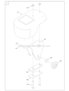 Caster Weight Kit Diagram and Parts List for 135-2604 (404314159-406294344)(2019) Exmark Lawn Tractor Accessories