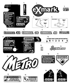 Part Location Diagram of 702809 Exmark Screw-HH