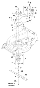 Part Location Diagram of 103-6422 Toro BLADE, METRO 26