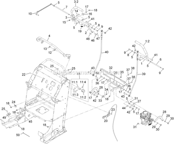 Control Assembly Diagram and Parts List for VT25EKC524 (920000-999999)(2011) Exmark Lawn Mower