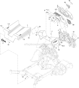 Guarding Assembly Diagram and Parts List for STS651GKA48400 (404314159-406294344)(2019) Exmark Lawn Mower