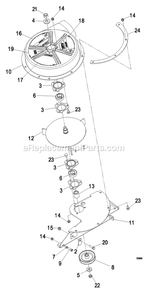 Blower Assembly (1) Diagram and Parts List for LCTUV52 (600000-669999)(2006) Exmark Lawn Tractor Accessories