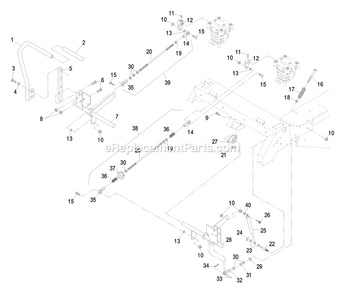 Motion Control Group Diagram and Parts List for LHP20KC505 (600000-669999)(2006) Exmark Lawn Mower