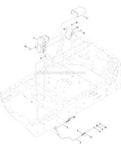 Brake Assembly Diagram and Parts List for QTS452CEM34200 (315000000-315999999)(2015) Exmark Lawn Mower