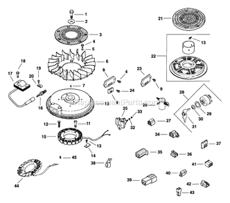 Ignition/Electrical Diagram and Parts List for TT3614KC (160000-169999)(1998) Exmark Lawn Mower