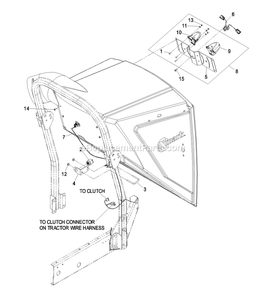 Fill Sensor Diagram and Parts List for FRCK604 (720000-789999)(2008) Exmark Lawn Tractor Accessories