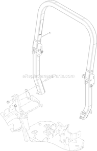 Roll-Over Protection System Diagram and Parts List for LZS651CKA484A2 (315000000-315999999)(2015) Exmark Lawn Mower