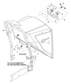 Fill Sensor Diagram and Parts List for FRCK604 (600000-669999)(2006) Exmark Lawn Tractor Accessories