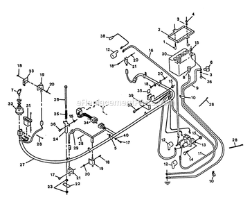 Electrical Group Diagram and Parts List for EX20KC (130000-149999)(1997) Exmark Lawn Mower